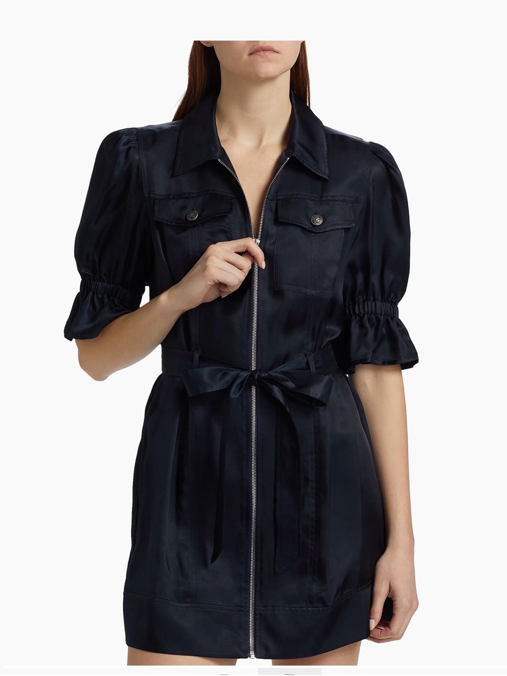 Cinq e sept que Holly Faux Leather Dress